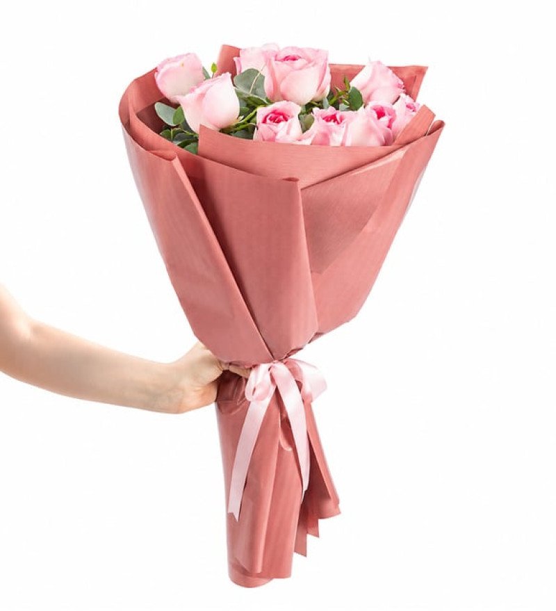 Pembe Sevgi — 10 Gül Buketi